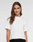 Women’s Boxy Crewneck Short Sleeve Tee for Casual, Trendy & Everyday Comfort Wear